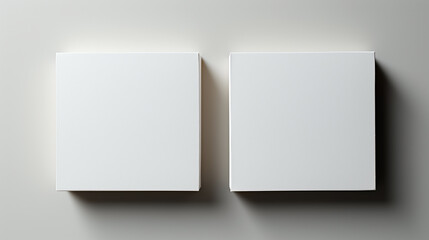 Naklejka premium Corporate branding business card mockup photo with blank white paper on a table in beautiful background 