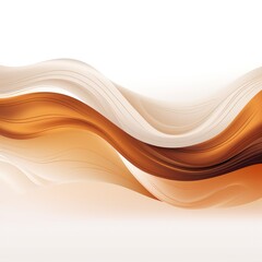 banner with Tan Dynamic curved lines with fluid flowing waves