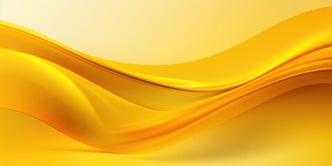 Yellow Dynamic curved lines with fluid flowing waves and curves