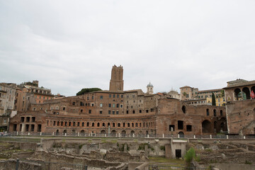 Fototapeta premium Italy Roman Forum on a sunny day