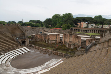 Italy Tivoli Villa of Adrian on an autumn sunny day
