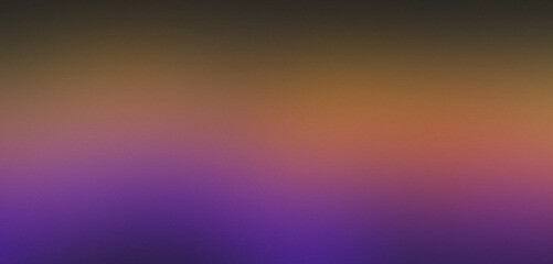 Abstract purple, orange and black holographic grainy gradient background for banners, design, advertising, covers, templates and posters