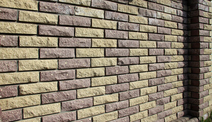 A fragment of a brick wall