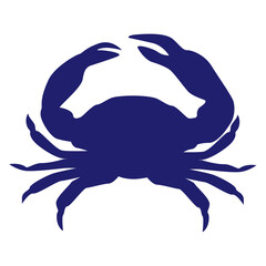 Sea ​​crab vector logo design. 
