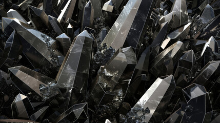 Black Crystals Background