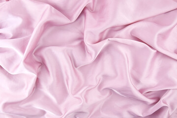 Pink chiffon fabric texture for background.