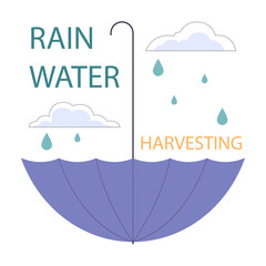 Rainwater harvesting. Sustainable practice of urban water preservation
