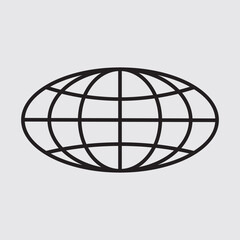 world set international earth globe icon vector illustration. world icon