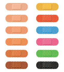 Colorful adhesive plaster