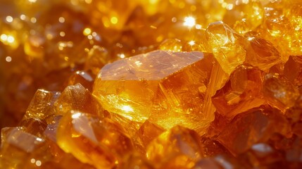 citrine semigem geological mineral as nice natural background close up, generative AI.