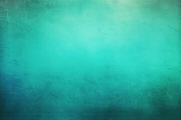 Obraz na płótnie Canvas Turquoise retro gradient background with grain texture