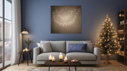 A Living Room Filled With Furniture and a Christmas Tree