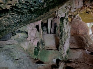 Limestone cave at James Bond Island at Phuket Bay Thailand