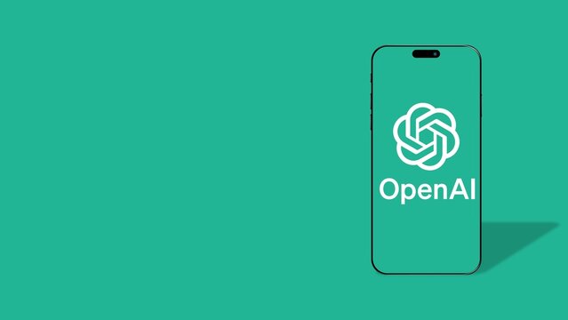 Istanbul, Turkey - 19 Feb 2024: OpenAI logo on smartphone screen. OpenAI is a leading AI research and development organization, famous for ChatGPT. Illustrative editorial
