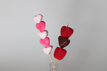 heart shaped candys