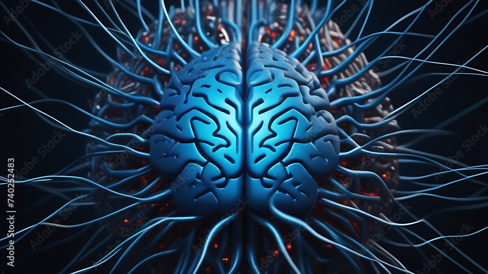 Poster neural network. brain, neurology science