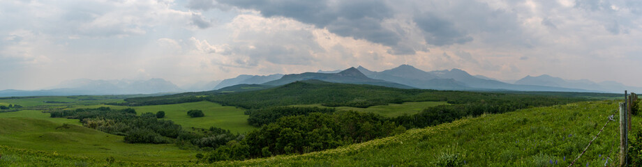 Southern Alberta Landscape near Waterton Lakes National Park, Canada