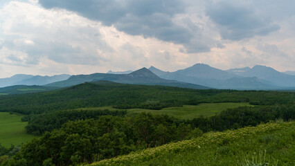 Southern Alberta Landscape near Waterton Lakes National Park, Canada