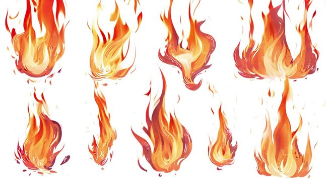Fire flames, flicker together Generative AI