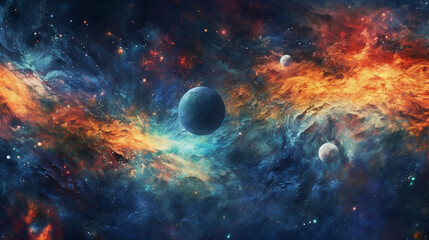 Obraz na płótnie Canvas abstract outer space