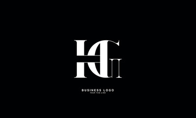 HG, GH, H, G, Abstract Letters Logo Monogram