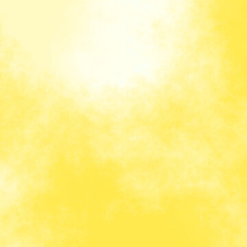 Sunny yellow background best for summer or Easter design. Watercolor on  paper texture. 