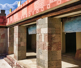 The Palace of Quetzalpapalotl is a palace located in Teotihuacán (Tenochtitlan), Mexico with...