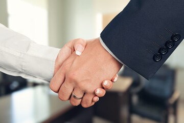 Business people handshake  in office for collaboration