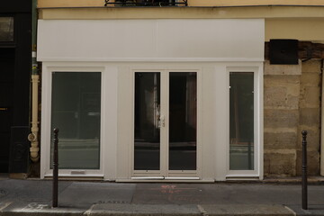 french storefront , old boutique facade
