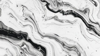 Abstract marble patterns in monochrome tones create a sophisticated wallpaper