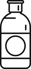 Conditioner bottle icon outline vector. Wash mask model. Spiral treatment