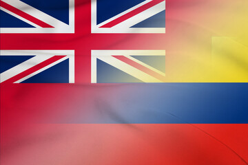 Bermuda and Colombia official flag international negotiation COL BMU