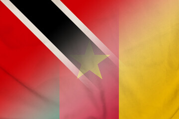 Trinidad and Tobago and Cameroon official flag international negotiation KHM TTO