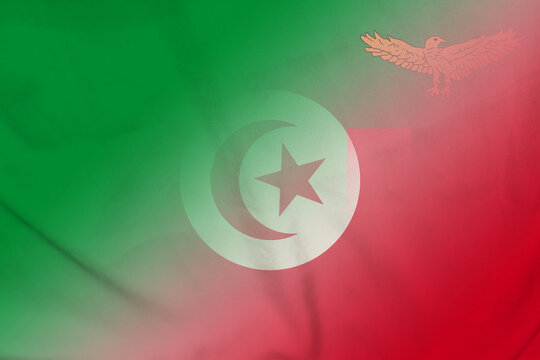 Zambia and Tunisia political flag transborder contract TUN ZMB
