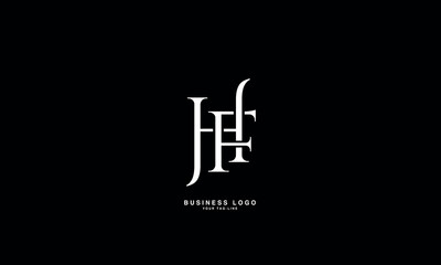 HF, FH, H, F, Abstract Letters Logo Monogram