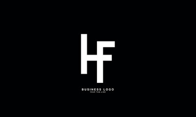 HF, FH, H, F, Abstract Letters Logo Monogram