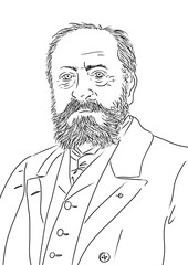 Camille Saint-Saëns, french pianist, 1835-1921