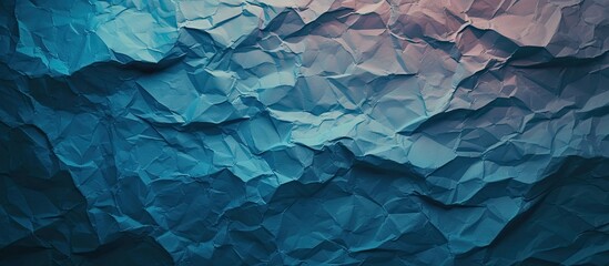 A photo capturing a blue background filled with an extensive quantity of crumpled paper, showcasing textured layers and offering unique design elements. - obrazy, fototapety, plakaty