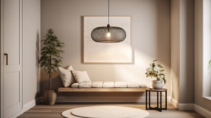 modern living room for meditation