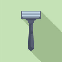 Cosmetic razor icon flat vector. Spa beauty clean. Cosmetic nature light