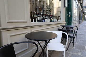 parisian bistrot terrace , french lifestyle