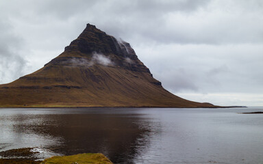 lake and mountains
