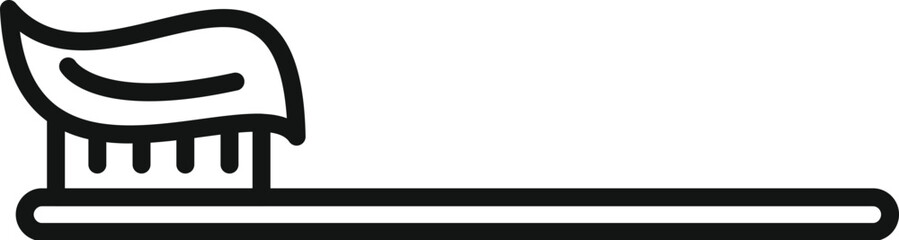 Morning tooth cleaning icon outline vector. Care face skin. Medical spa bath