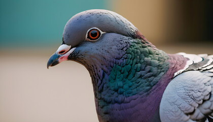 Fototapeta premium close up of a pigeon