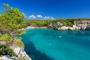 Widok śródziemnomorski, hiszpańska wyspa Menorca - obrazy, fototapety, plakaty