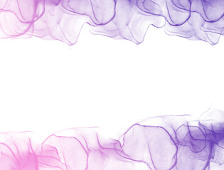 Pink and Purple Ink Overlay