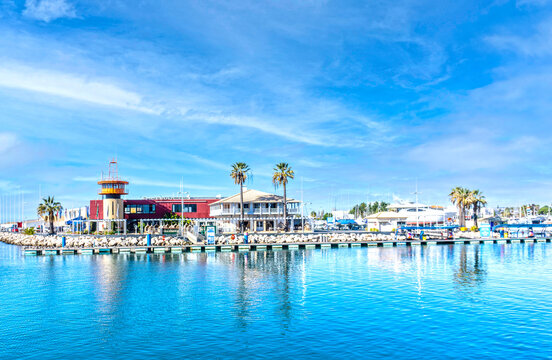 The harbour area of Vilamoura, Portugal.