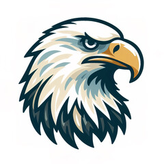 Eagle head logo. illustration on white background