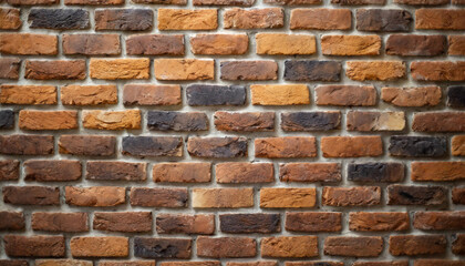 Bright and dark clean brick wall background, symbolizing strength, contrast, stability, urbanism, texture, resilience, construction, design