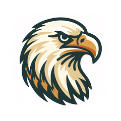 Fototapeta premium Eagle head logo. illustration on white background
